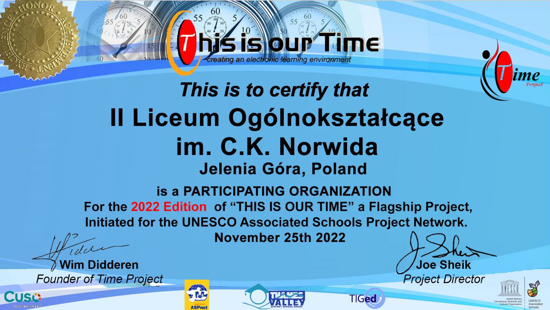 final-Participating-Organization-certificate-II-Liceum-Ogolnoksztalcace-Poland